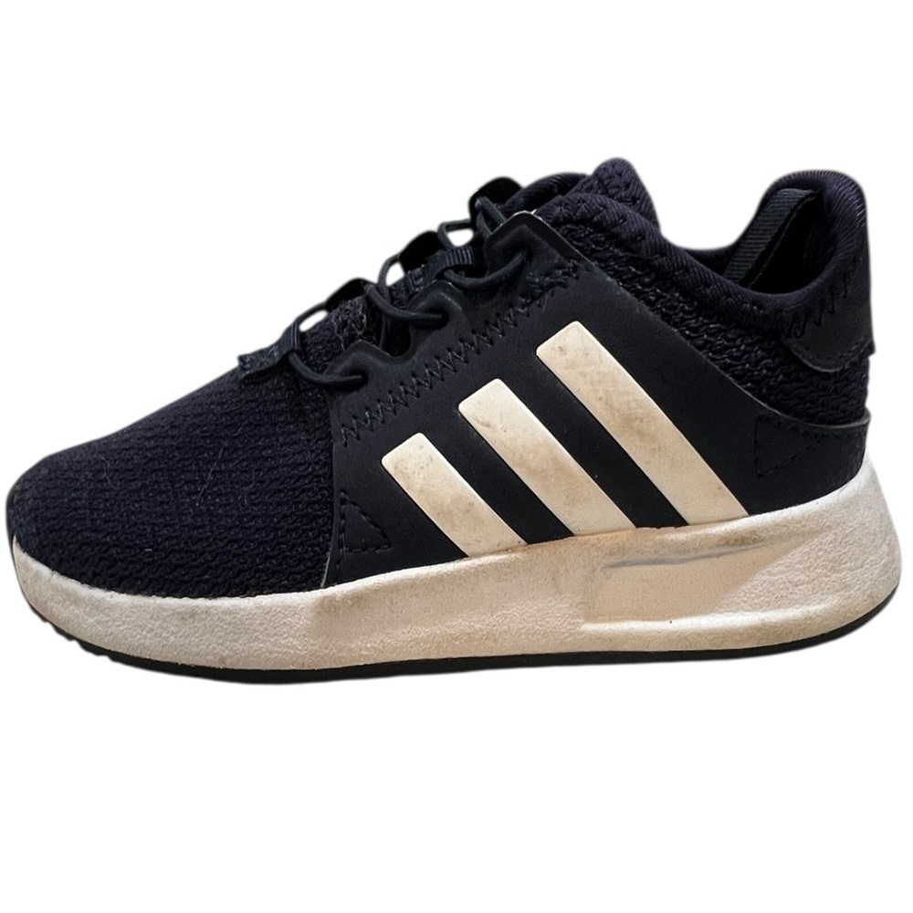 Adidas Kids Blue and White No Tie Sneakers 8K - Picture 2 of 7